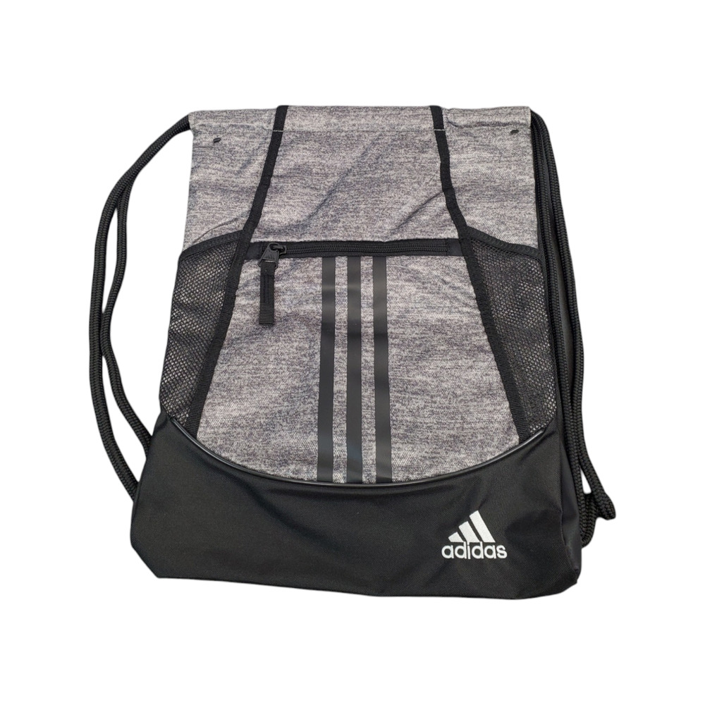 adidas 5143952 Alliance II Sackpack Unisex Gray Polyester Drawstring Luggage Bag